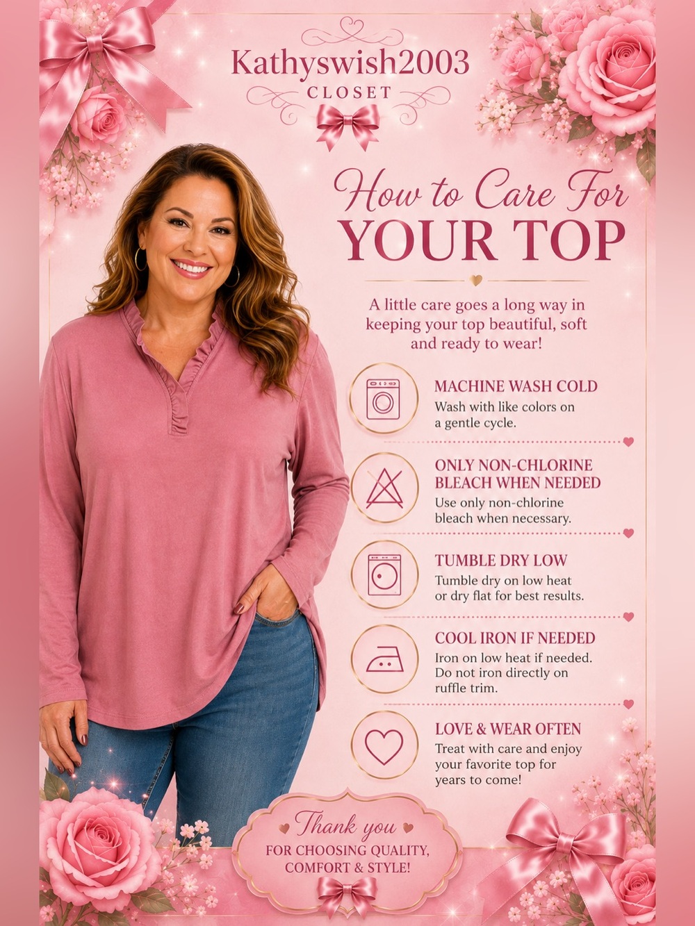 Appleseed's Pink Ruffle-Neck Long Sleeve Tee - Picture 6 of 15